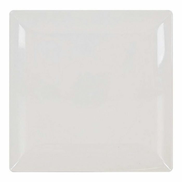 Serving Platter La Mediterránea Elite White Ceramic Squared 30 x 30 x 2,5 cm (6 Units)