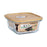 Lunch box Quttin 104724 Bamboo 18 x 18 x 7,2 cm 1,1 L Borosilicate Glass