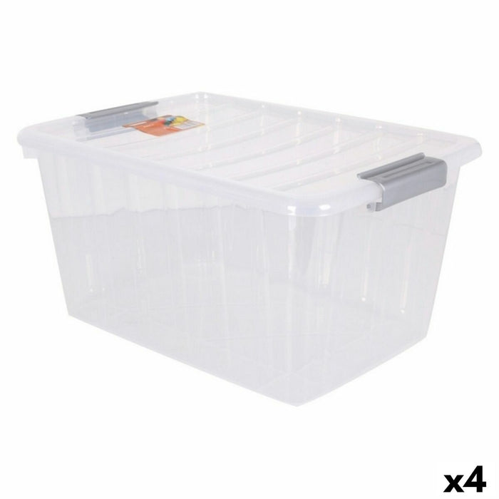 Storage Box with Lid Thais Dem Thais 30 L 48 x 35 x 25 cm (4 Units)