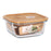 Lunch box Santa Clara Santa Clara Bamboo Borosilicate Glass 550 ml 14 x 14 x 6 cm