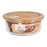 Round Lunch Box with Lid Santa Clara   Bamboo Borosilicate Glass 900 ml 18 x 17,3 x 7 cm (6 Units)