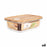 Hermetic Lunch Box Santa Clara Bamboo Rectangular 1,5 L (6 Units)