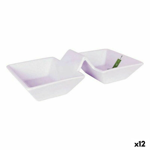 Bowl La Mediterránea Yummy White 24,3 x 12,5 x 6 cm (12 Units) (24,3 x 12,5 x 6 cm)