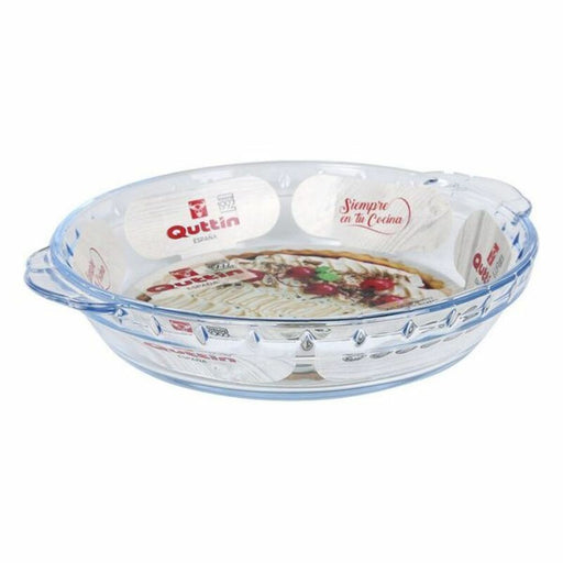 Serving Platter Quttin Quttin Circular Glass (23,9 x 20,4 x 4,4 cm) (925 cc)