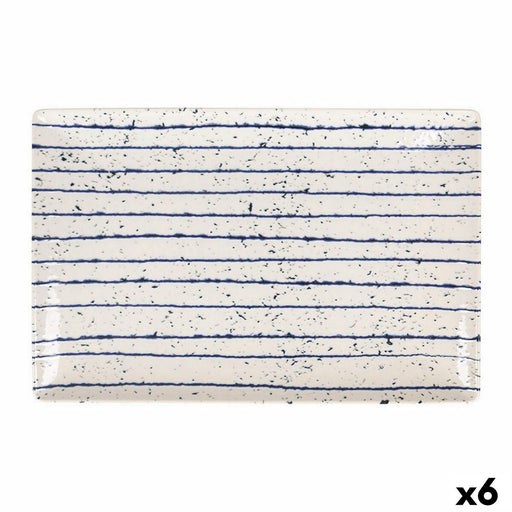 Serving Platter La Mediterránea Arago Rectangular 30 x 20 x 2,5 cm (6 Units)
