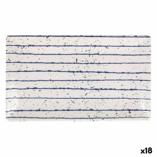 Serving Platter La Mediterránea Arago Rectangular 25,3 x 15 x 1,8 cm (18 Units)