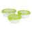 Set of 3 lunch boxes Quttin Green 17 cm (6 Units)