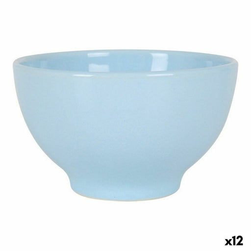 Bowl Brioche Ceramic Blue 625 ml (12 Units)