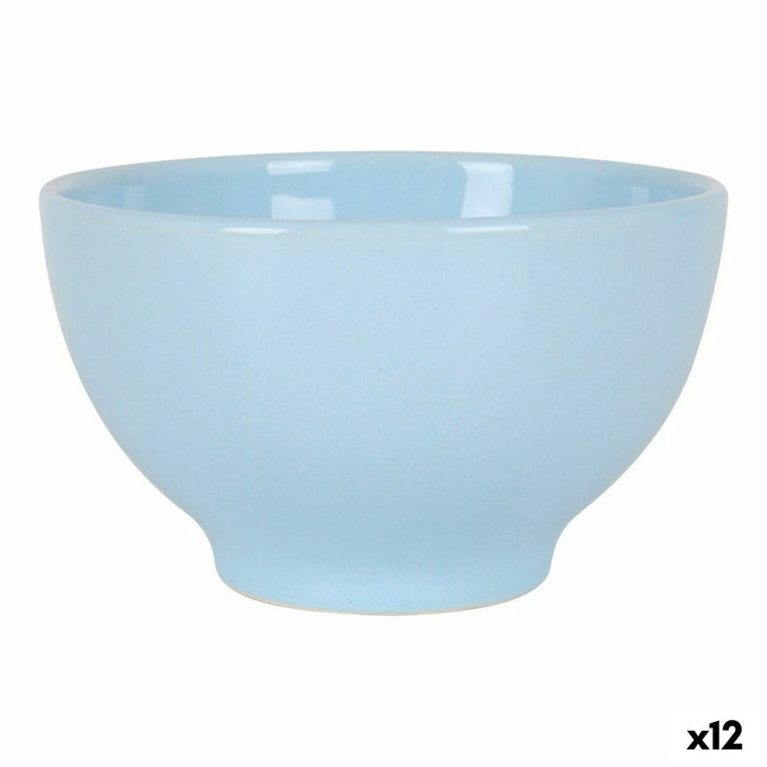 Bowl Brioche Ceramic Blue 625 ml (12 Units)