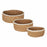 Basket set Privilege   3 Pieces wicker 17 cm (3 Pieces) (4 Units)