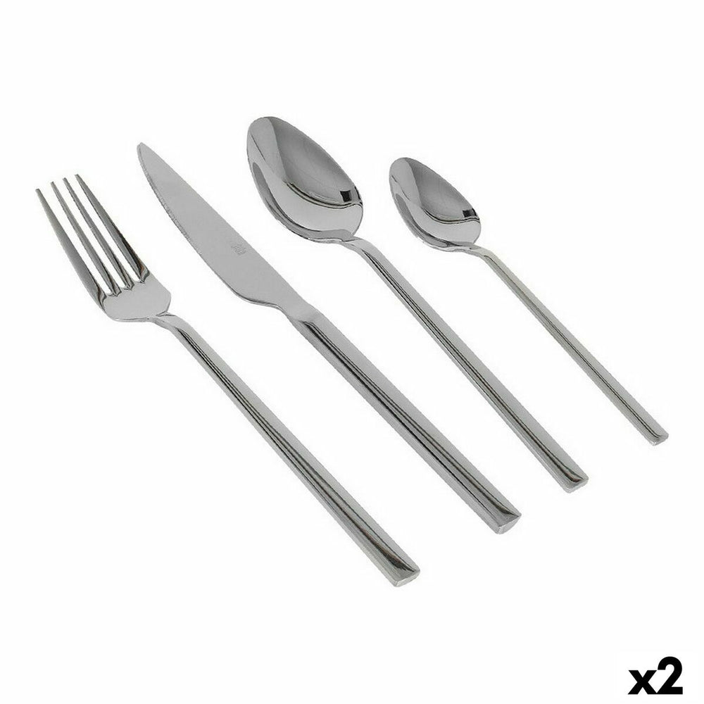 Cutlery Percutti Percutti europa Stainless steel Silver 16 Pieces (2 Units) (16 pcs)