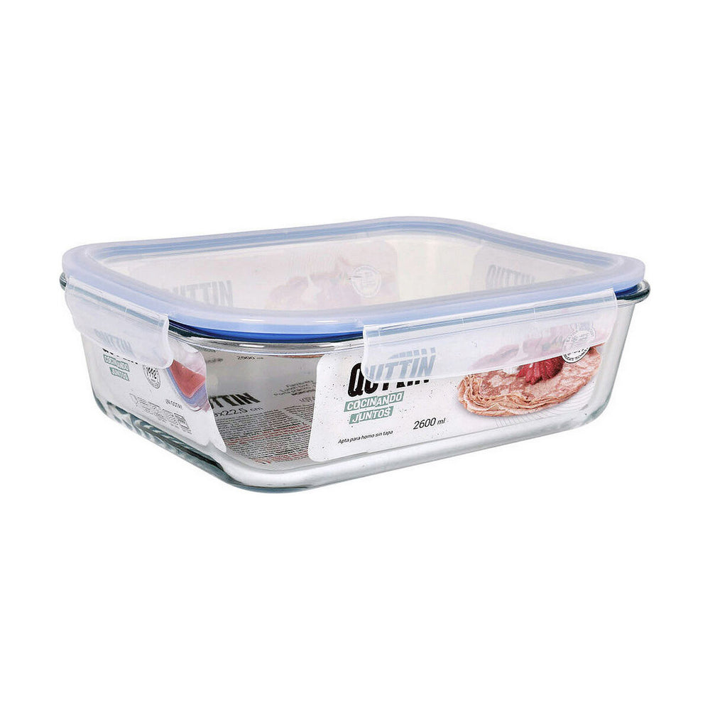 Lunch box Quttin Quttin Rectangular 2,6 L 29 x 22,5 x 9,8 cm