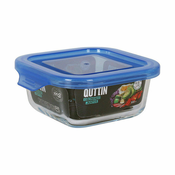 Lunch box Quttin   Blue 12 x 12 x 5,3 cm (12 Units)