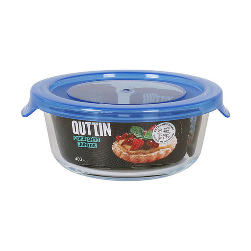 Lunch box Quttin   Circular Blue 400 ml (Ø 13,5 x 5,5 cm)