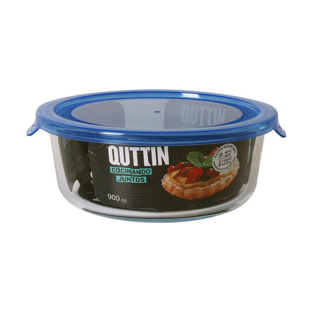 Lunch box Quttin   Circular Blue 900 ml (Ø 17,7 x 7 cm)