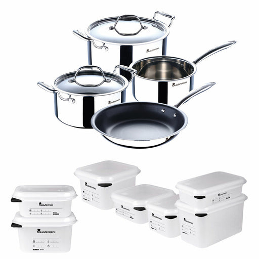 Cookware Masterpro Cookware Triply 11 Pieces (11 pcs)