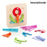 Wooden Set for Making Letters and Numbers Koogame InnovaGoods 27 Pieces