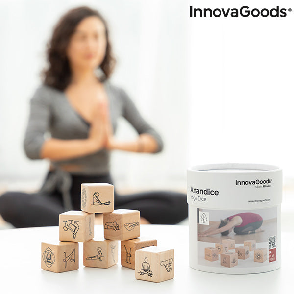 Yoga Dice Game Anandice InnovaGoods 7 Pieces