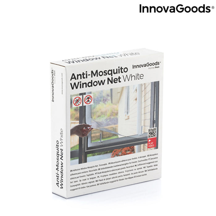 Cuttable Anti-mosquito Adhesive Window Screen White InnovaGoods