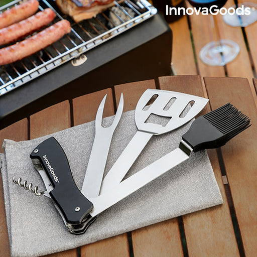 5 in 1 barbecue utensils set bbkit innovagoods