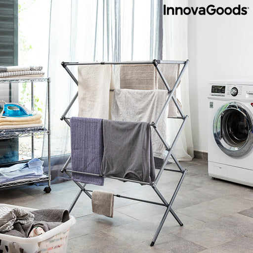 Folding and Extendable Metal Clothes Dryer with 3 Levels Cloxy InnovaGoods .. Iron (Refurbished B)