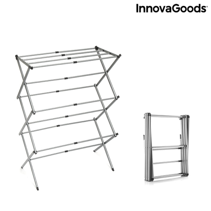 Folding and Extendable Metal Clothes Dryer with 3 Levels Cloxy InnovaGoods .. Iron (Refurbished B)