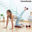 abdominal roller with rotating discs, elastic bands and exercise guide twabanarm innovagoods