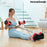 abdominal roller with rotating discs, elastic bands and exercise guide twabanarm innovagoods