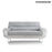 Reversible Protective Cover for 3 seater Sofa SoFree InnovaGoods
