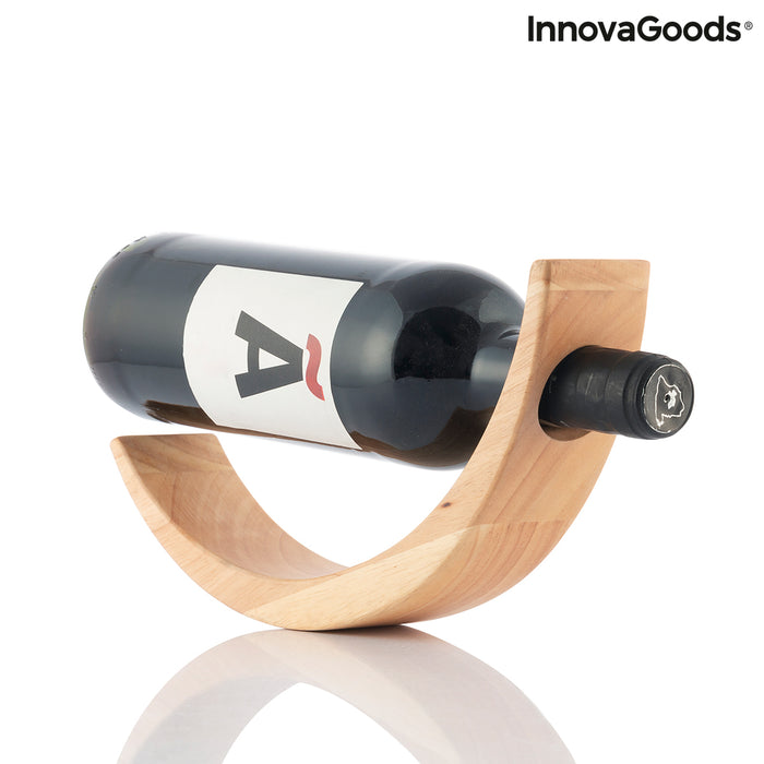 Floating Wooden Wine Bottle Holder Woolance InnovaGoods