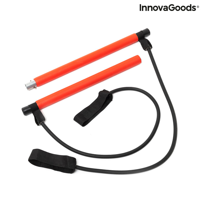 Fitness Bar with Resistance Bands and Exercise Guide Resibar InnovaGoods