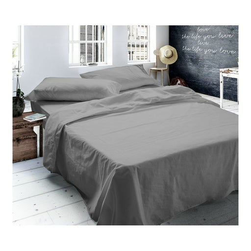 Top sheet Naturals Tencel Grey 160 x 270 cm (Single)