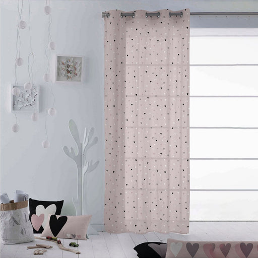 Curtain Cool Kids Hearts (140 x 260 cm)