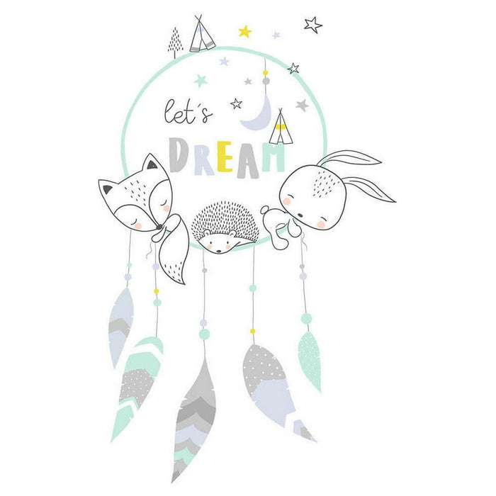 Cot Quilt Cover Cool Kids Let'S Dream Reversible 100 x 120 + 20 cm 60cm cot