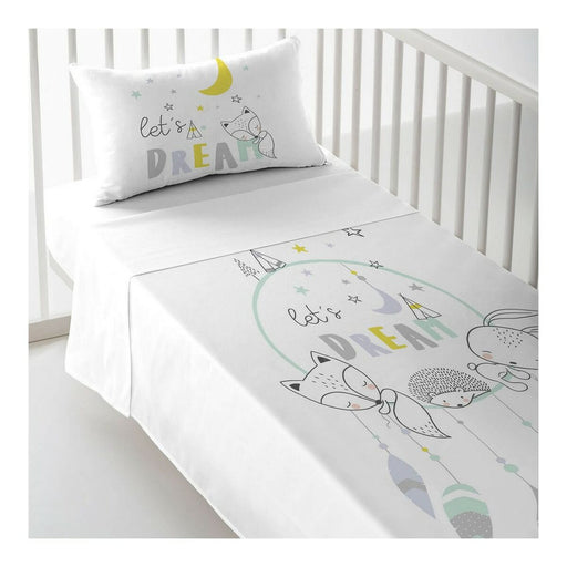 Cot Flat Sheet Cool Kids Let'S Dream A 120 x 180 cm (80cm cot)