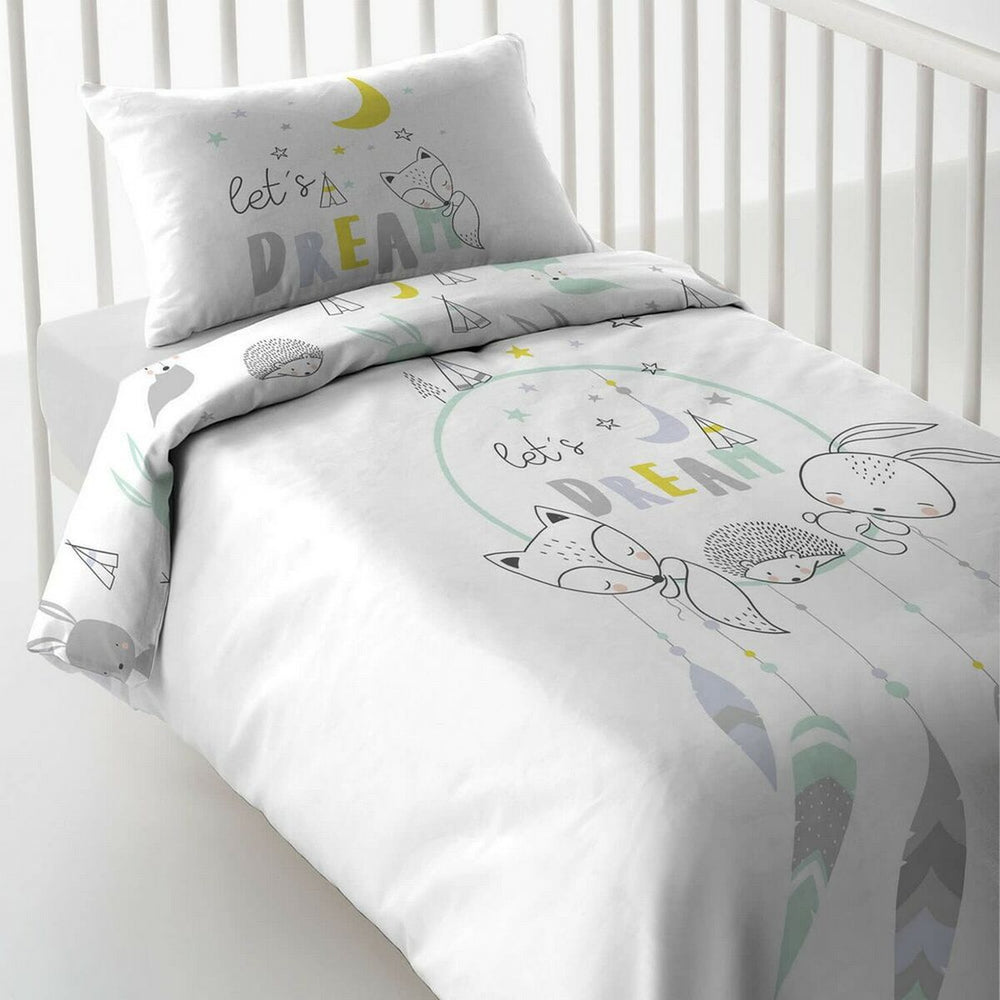 Cot Quilt Cover Cool Kids Let'S Dream Reversible 115 x 145 + 20 cm 80cm cot
