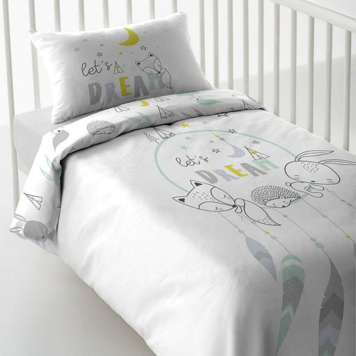 Cot Quilt Cover Cool Kids Let'S Dream Reversible 115 x 145 + 20 cm 80cm cot