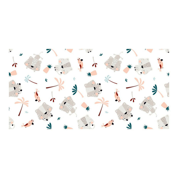 Cot Flat Sheet Cool Kids Wild And Free B 120 x 180 cm (80cm cot)