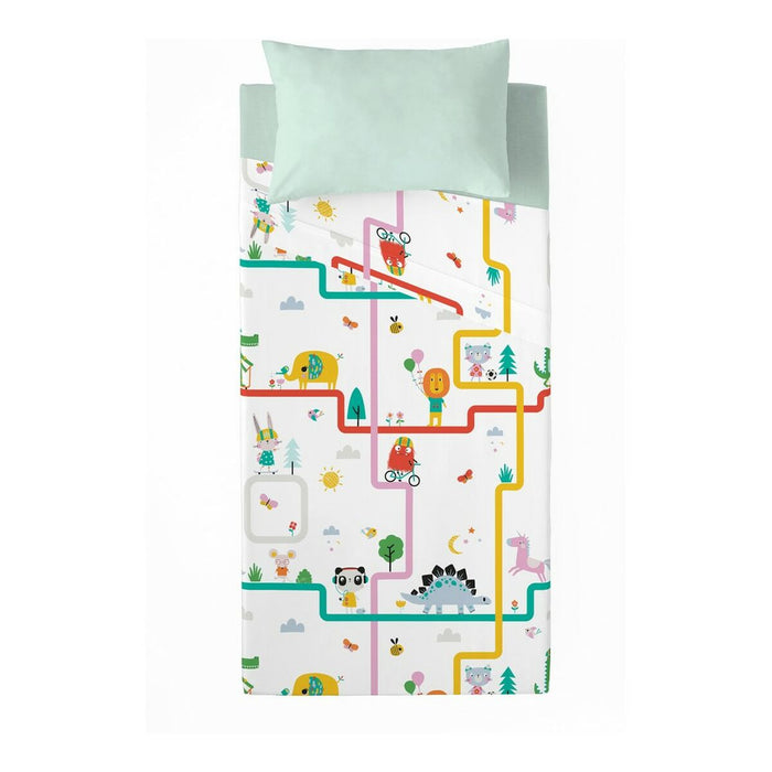 Top sheet Lemon Ribbon Traffic 180 x 270 cm