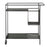 Kitchen Trolley 67 x 40 x 70 cm Crystal Black Metal