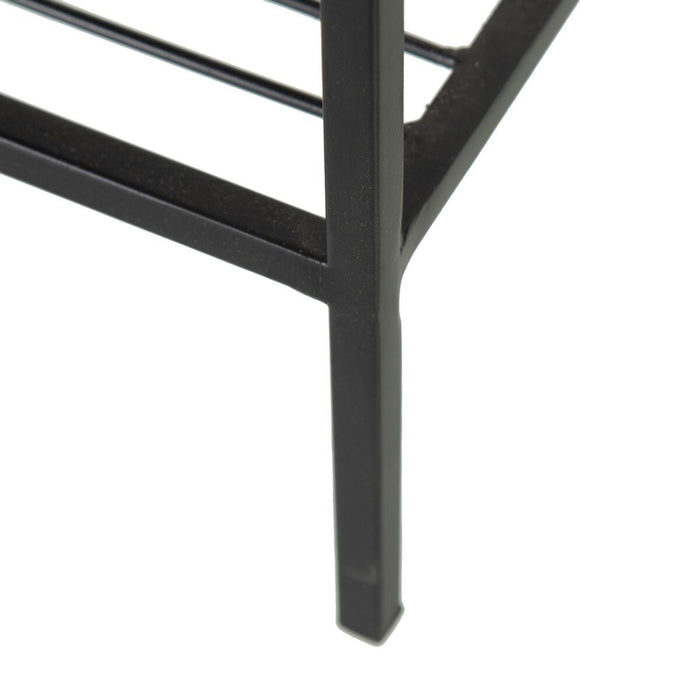 Kitchen Trolley 67 x 40 x 70 cm Crystal Black Metal