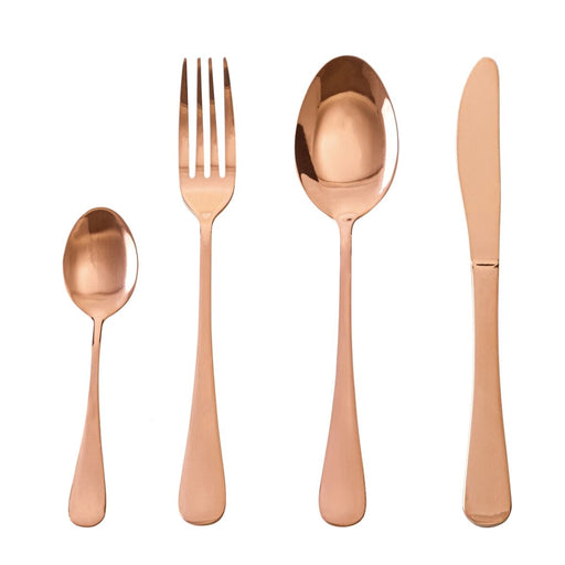 Cutlery Stainless steel Copper 24 Pieces