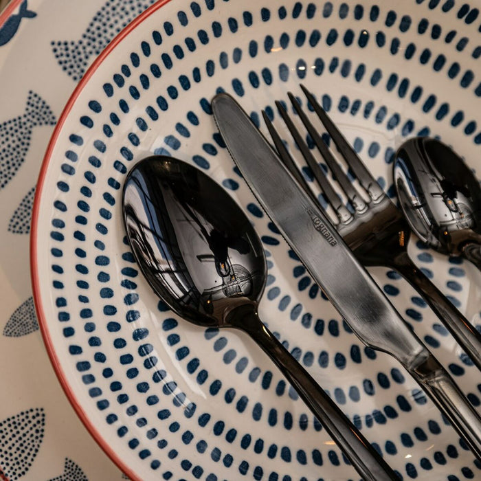 Cutlery Black Stainless steel 24 Pieces