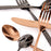 Cutlery Black Stainless steel 24 Pieces