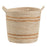 Set of Baskets Natural Beige 33 x 33 x 38 cm Natural Fibre (3 Pieces)