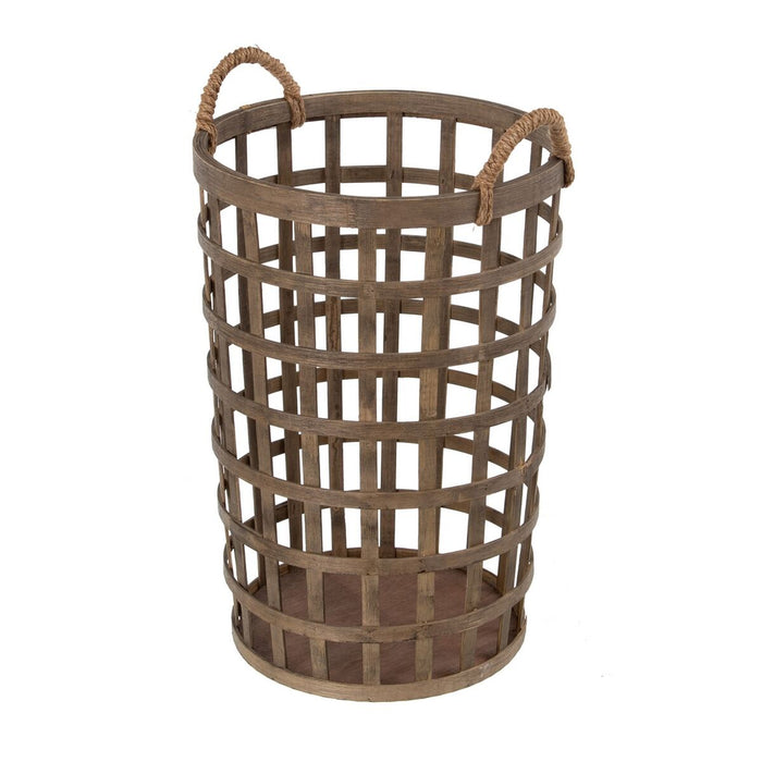 Set of Baskets 41 x 41 x 56 cm Natural Bamboo (3 Pieces)