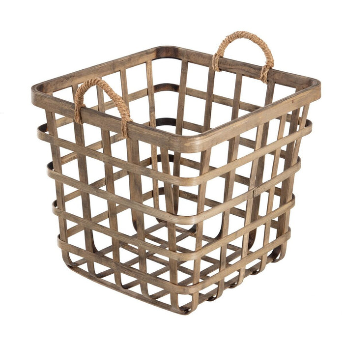 Set of Baskets 42 x 42 x 37 cm Natural Bamboo (3 Pieces)