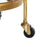 Kitchen Trolley 59 x 46 x 67 cm Crystal Golden Metal