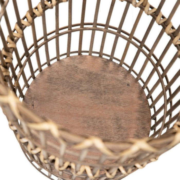 Set of Baskets 42 x 42 x 69 cm Natural Bamboo (2 Pieces)