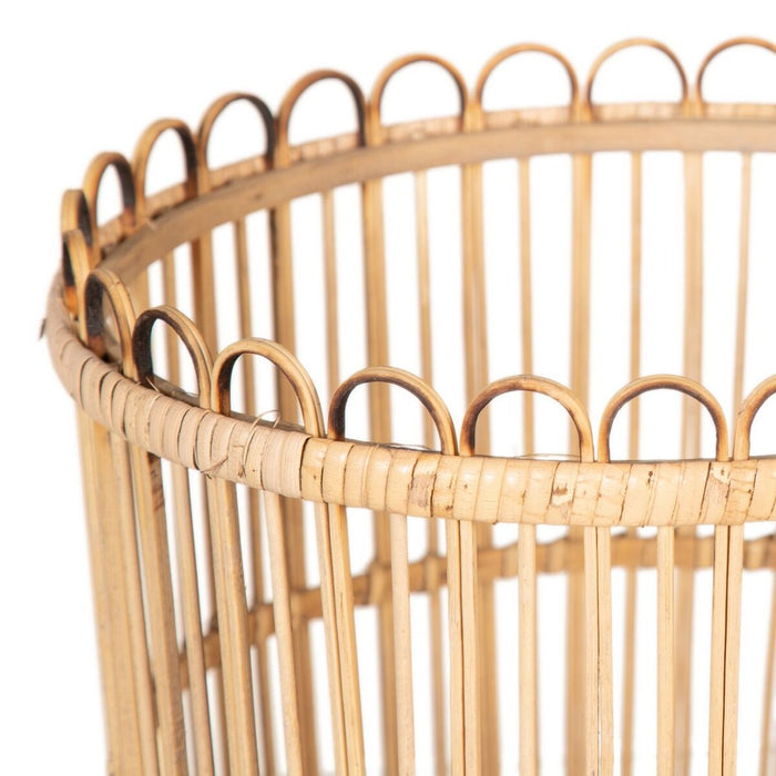 Set of Baskets 36 x 36 x 31 cm Natural Rattan (3 Pieces)